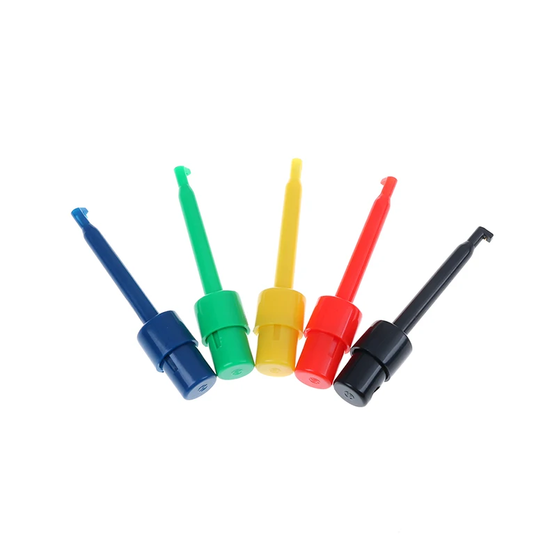 10pcs Large Size Round Single Hook Clip Test Probe For Electronic Testing Clip