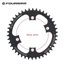 Fouriers CNC одна цепь BCD 110 мм 42 т 46 т Узкие Широкие Зубья подходят 105 5800 Ultegra 6800 11 скорость 11 s шоссейная велосипедная цепь