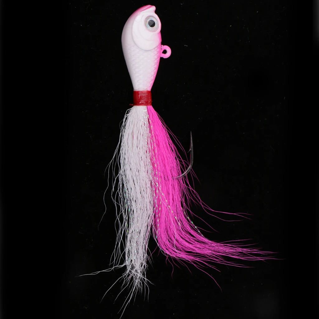 13cm 42g Jig Fluke Fishing Lure Saltwater Freshwater Baits Assorted Kit Bass Striper Bluefish Surf Bass Fishing Jig Hook Lure