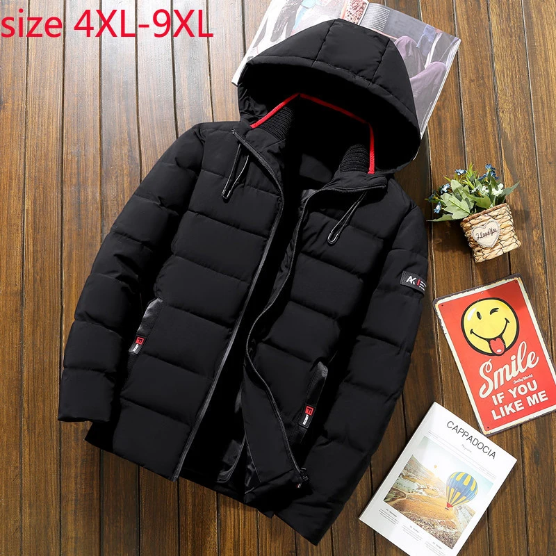 

2019 New Arrival Fashion Super Large Cotton Padded Clothes Men Winter Warm Thick Jackets Casual Plus Size 4XL5XL 6XL 7XL 8XL 9XL