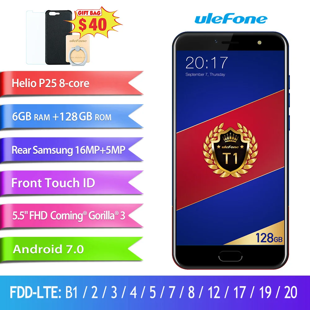Ulefone T1 premium edition телефон смартфон телефоны смартфоны 6 ГБ + 128 5.5 &quotFHD helio P25 Octa Core