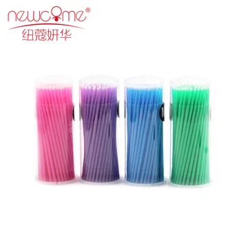 

100pcs/lot Durable Micro Brush Disposable Eyelash Extension Individual Applicator Mascara Brushes Makeup Tool With Free ship