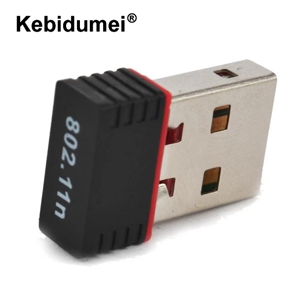 

Kebidumei Mini USB WiFi Adapter N 802.11 b/g/n Wi-Fi Dongle High Gain 150Mbps wireless Antenna wifi for computer