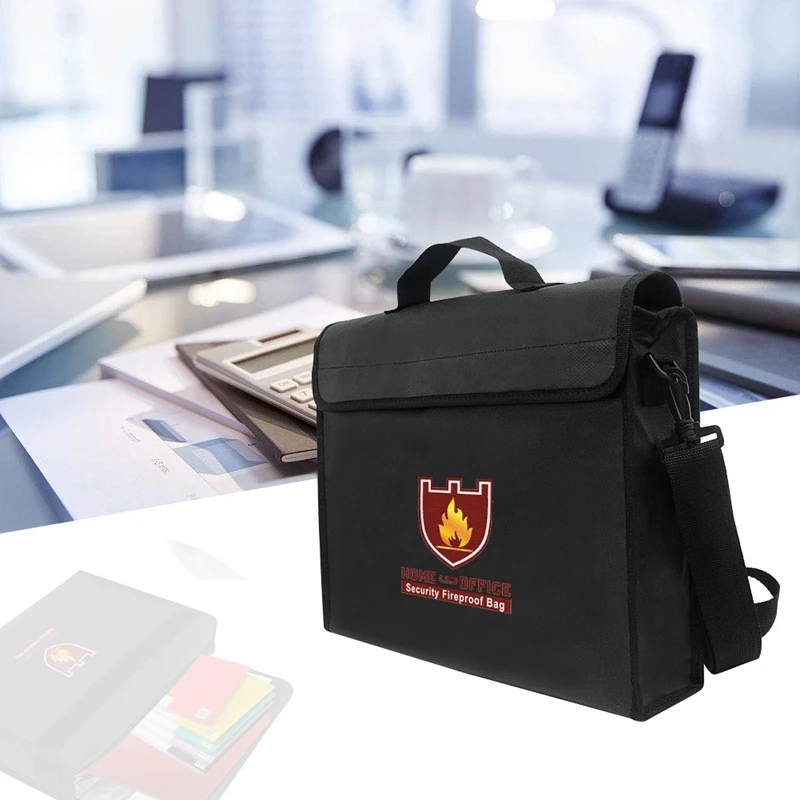 

Portable Fire Resistant Waterproof Safe Bag for Important Documents 14.96in x 11in #8