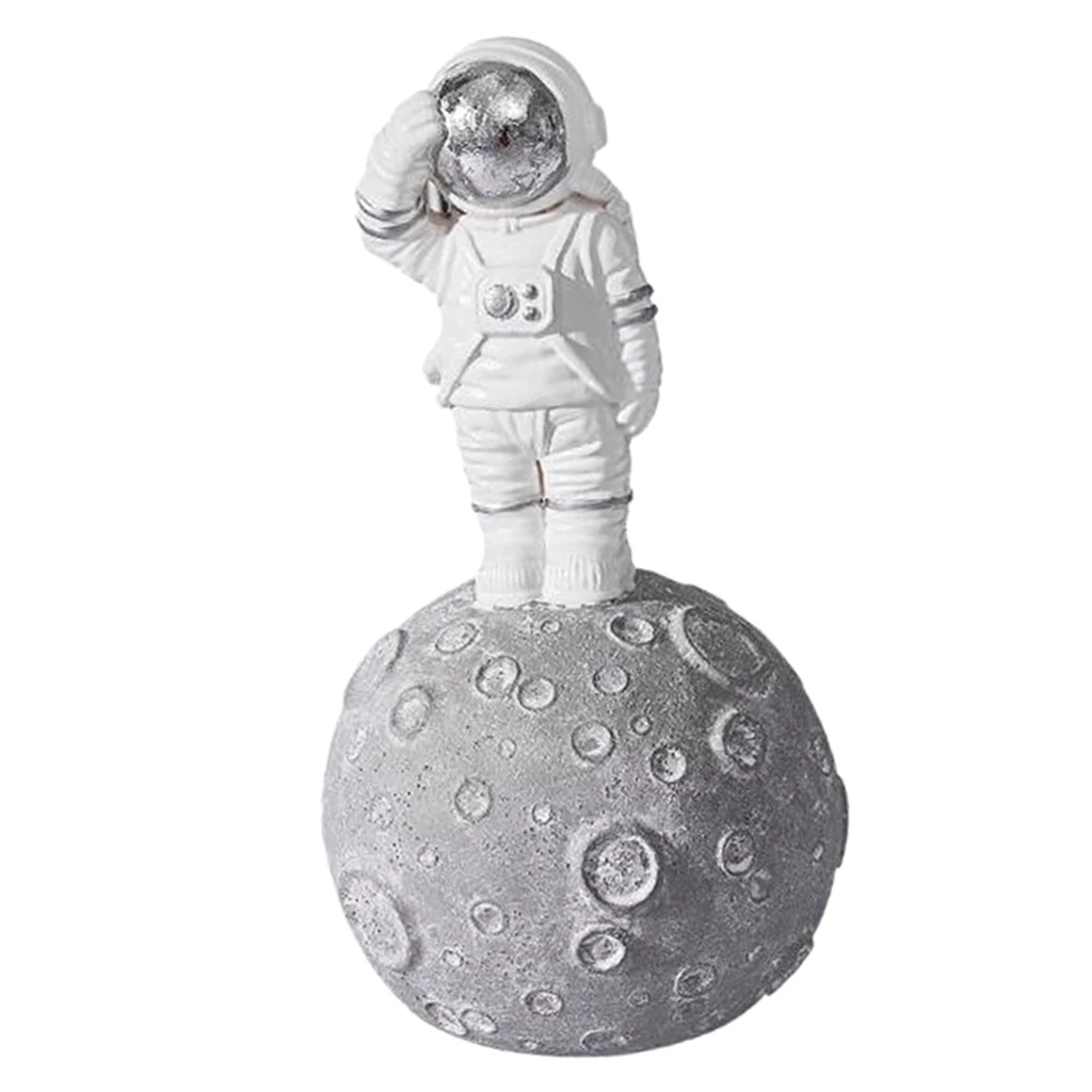 Creative Space Man Astronaut Sculpture Cosmonaut Figurine Model Resin Crafts Statue Home Decoration