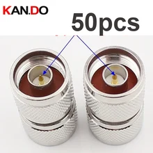 50 шт. telcom коаксиальный кабель Разъем для соединения узлов цепи усилитель использовать Кабельный разъем двойной мужской N разъем для N женщин