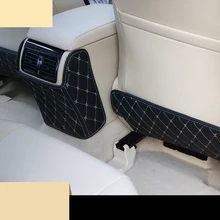 lsrtw2017 fiber leather car Seat anti kick mat pad for toyota camry 2012 2013 2014 2015
