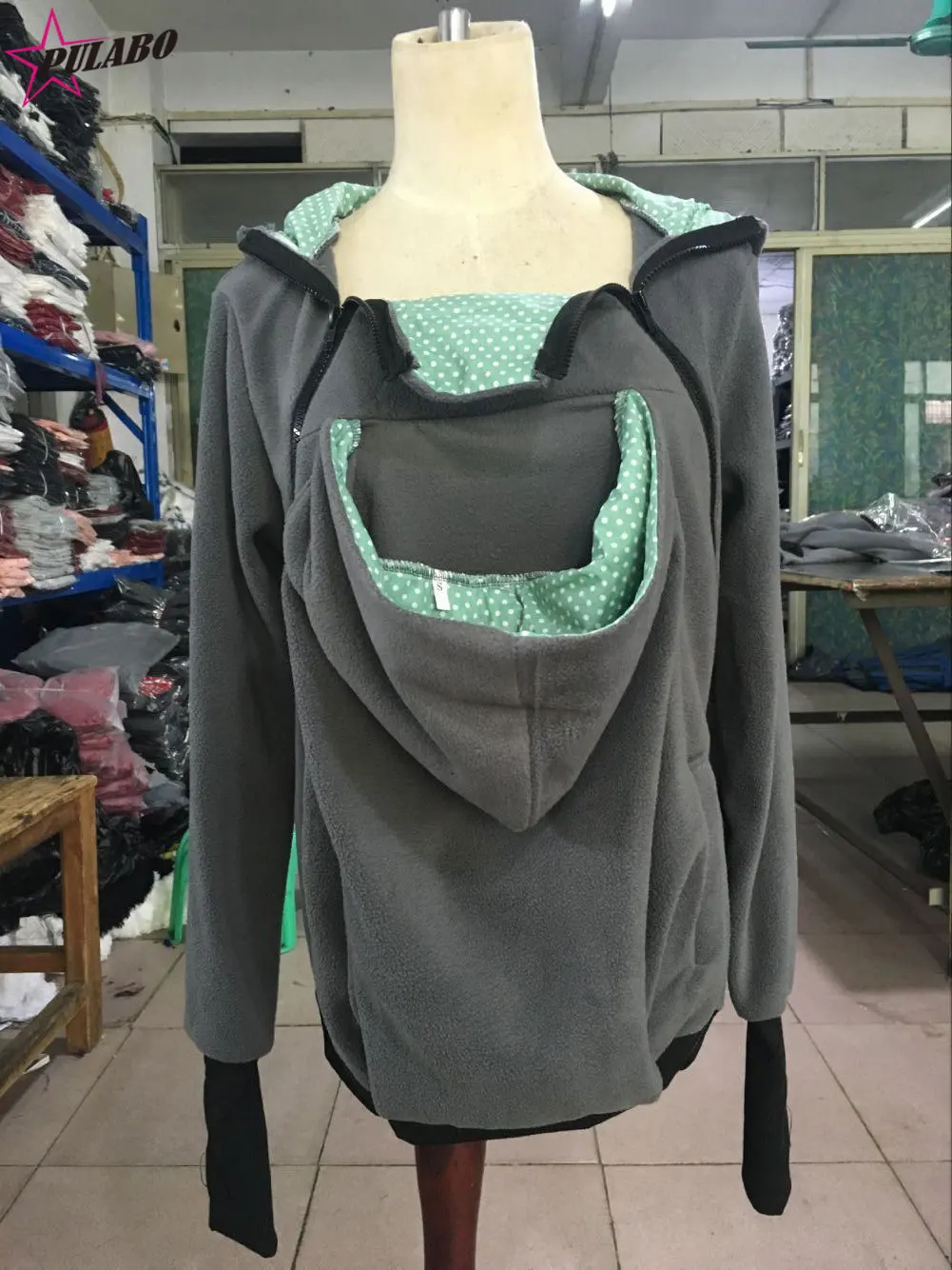 زائد حجم الحصري الحقيقي طفل يرتدي الناقل هوديي سترة معطف البلوز الأم Babywearing متعددة الوظائف الكنغر الملابس زائد حجم الحصري الحقيقي طفل يرتدي الناقل هوديي سترة معطف البلوز الأم Babywearing متعددة الوظائف الكنغر الملابس