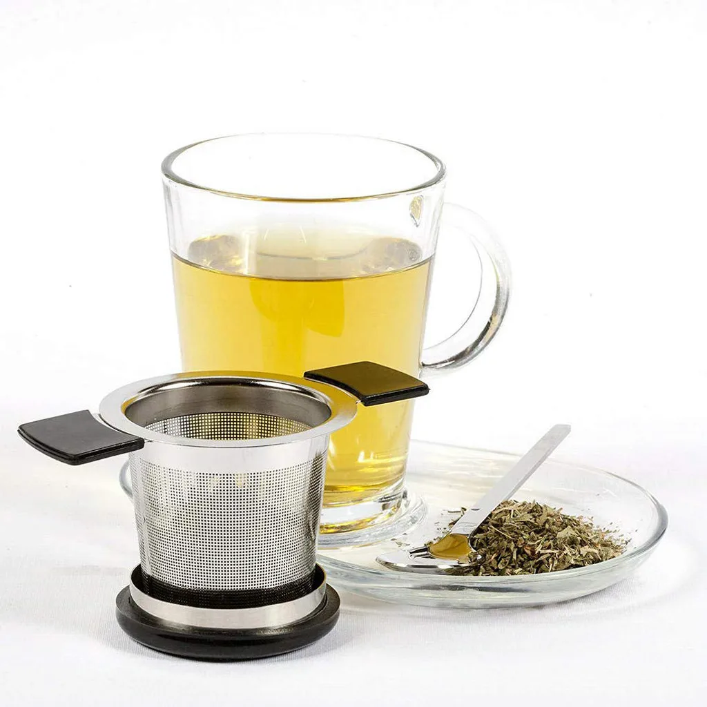Сеточка для заваривания чая многоразовая нержавеющая сталь ситечко для чая горшок свободный фильтр для зерна чая с крышкой кухонные аксессуары# LR3