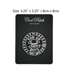 カフェレーサートンアップロッカー革男の子勝利パッチ刺繍バイカーベストのバッジオートバイmcジャケットバッジ(China)