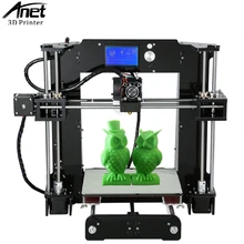 ANET A6 DIY 3D printer Newest Upgraded Reprap Reprap Prusa i3 precision with 1 Roll Kit DIY filament 16GB SD card LCD screen