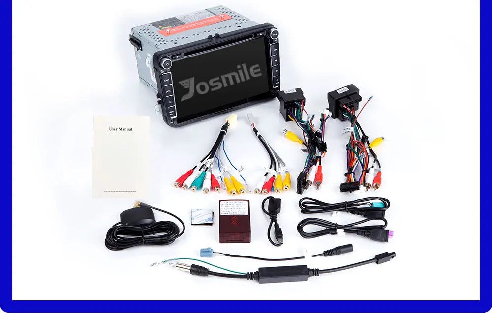 Cheap Josmile 2 Din Car DVD Player For VW Volkswagen Passat b6 b7 Skoda Octavia Superb 2 T5 Golf 5 Polo Seat leon Radio GPS Navigation 18