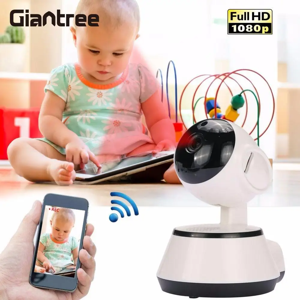 Giantree Мини HD 1080 P IP Камера 360 градусов Видеоняни и радионяни Беспроводной Wi-Fi Камера Камеры Скрытого видеонаблюдения Ночное видение