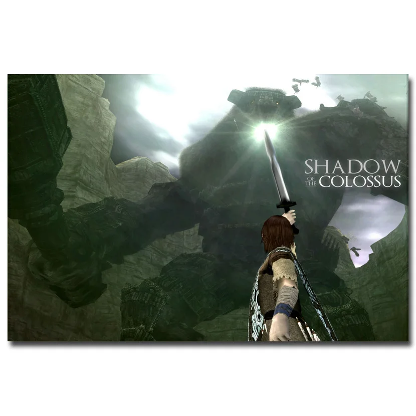 

Shadow of the Colossus Art Silk Fabric Poster Print 13x20 24x36 inch Hot Game Picture for Living Room Wall Decoration 002