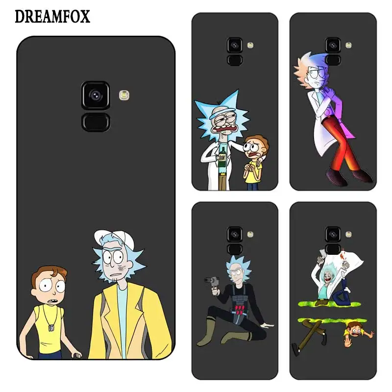 N369 Rick Morty Funny Black Silicone Case Cover For Samsung Galaxy J2 J3 J4 J5 J6 J7 J8 Pro Plus Prime 2018 2017 |