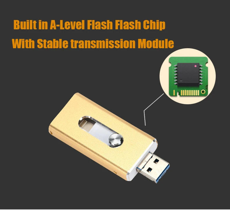 OTG Usb флеш-накопитель 128 Гб 64 ГБ 32 ГБ 16 ГБ 8 ГБ флеш-накопитель внешняя карта памяти для iphone 7 7 Plus 6 6s Plus 5S ipad 3,0