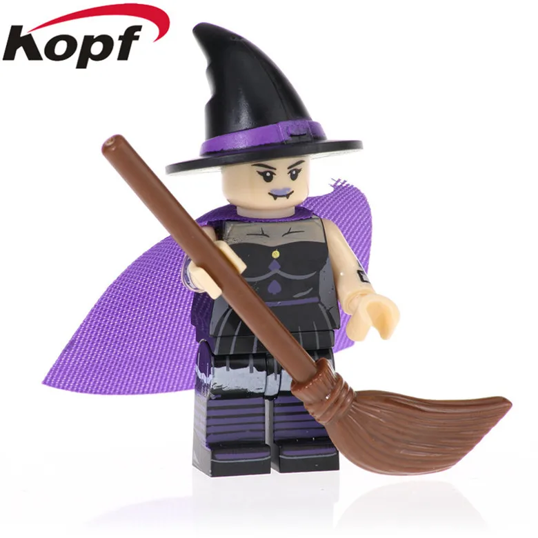 20 шт. модель серии ведьма вампира кирпичи Хэллоуин фигурки героев тыквы собрать строительных блоков для Детский подарок игрушки PG1429
