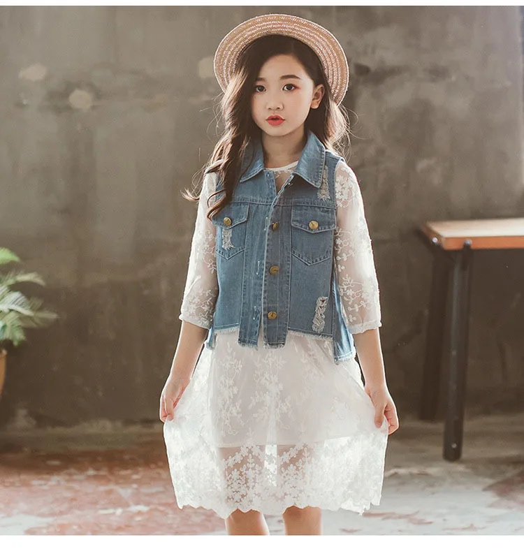 Fashion 2019 Spring Summer Kids Denim Broken Hole Vests For Teenage Girls Jeans Sleeveless Coats And Jackets Children Outerwears (8).jpg