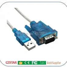 USB в RS232 COM порт Последовательный женский PDA 9 Pin DB9 Мужской кабель адаптер поддержка Windows7 windows XP