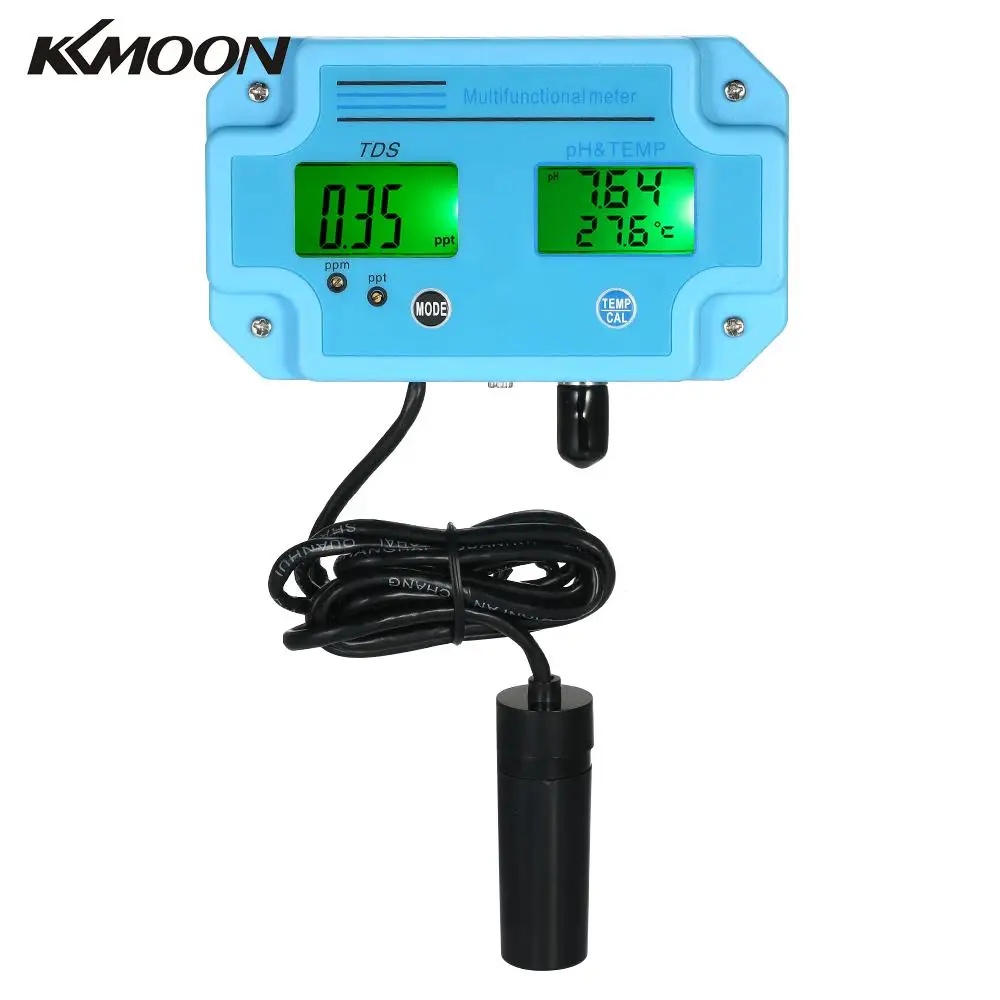 Wasserdichte Tester Aquarium Wasserqualit/ät PH Tester Display Digitale PH Meter Handheld Professionelle PH Wasserqualit/ät