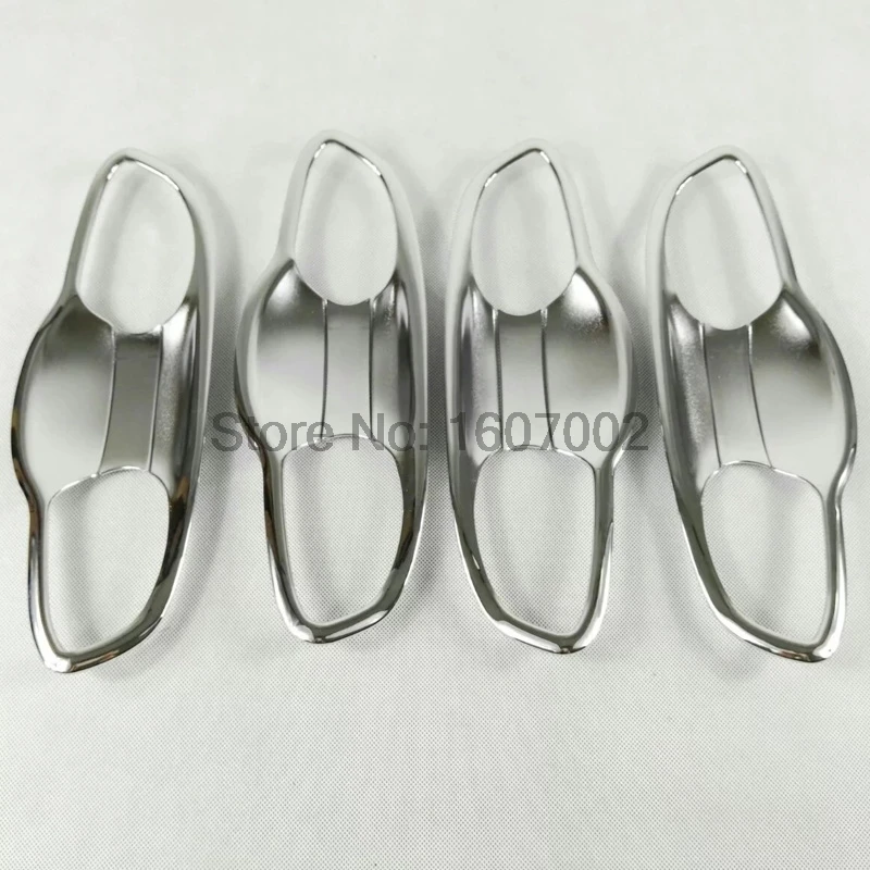 Per Volkswagen Vw Touran 2016 L Abs Chrome Maniglia Di Portello Bowl Copertura Trim Catch Up Stampaggio Overlay Lunetta