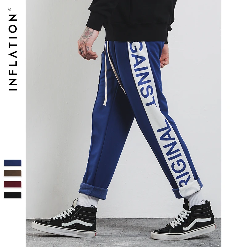 INFLATION 2018 Mens Sportswear Pants Side Stripe Pockets