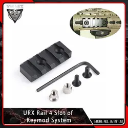 VMASZ тактический охотничий 4 слота Алюминиевый Keymod Scope Mount URX Rail Picatinny Weaver Rail аксессуары страйкбол