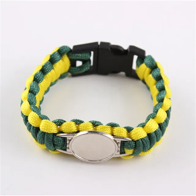 Custom Logo Paracord Bracelet Charm Outdoors Survival Custom Logo Paracord Bracelet Charm Outdoors Survival 20pcs Lot
