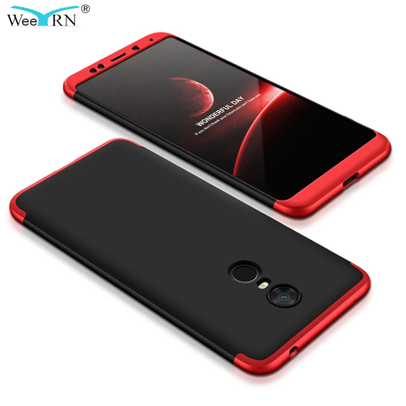 

3-in 1 Shock-Proof Hybrid 360 Full Body Protection Hard Case For Xiaomi Redmi 5 Plus/ Redmi 5 Case Back Cover Redmi 5 Plus Funda