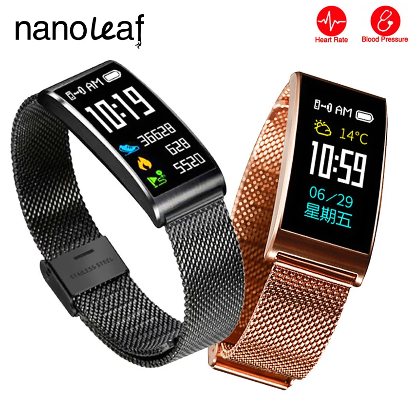 

Smart Fitness Bracelet Pedometer Heart Rate Blood Pressure Waterproof Bluetooth Watch for Android iOS Bluetooth Fitness Tracker