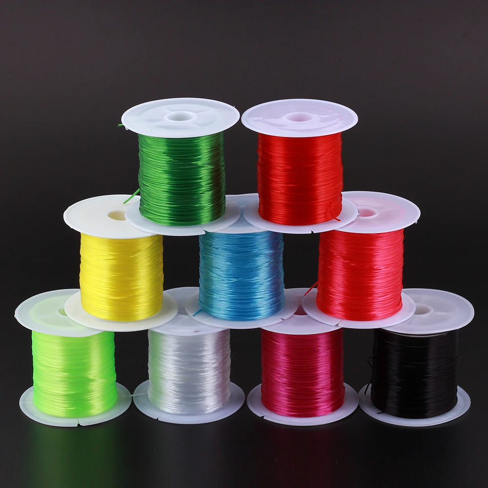 

GDFSY 9 Colours 10 Meters 1mm Rubber Elastic Cord Line Stretch String Craft Cord Jewelry Making for Bracelet Necklace Beads DIY