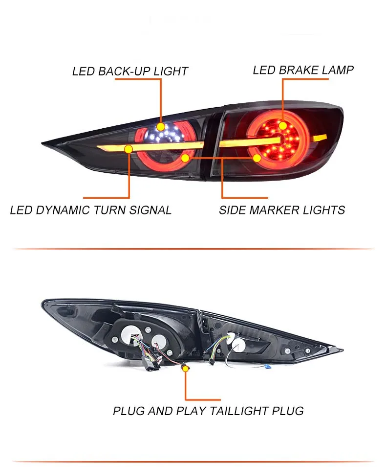 Автомобильный Стильный чехол для Мазда 3 Мазда 3 Axela M3- задние фонари Мазда 3 светодиодный задний фонарь