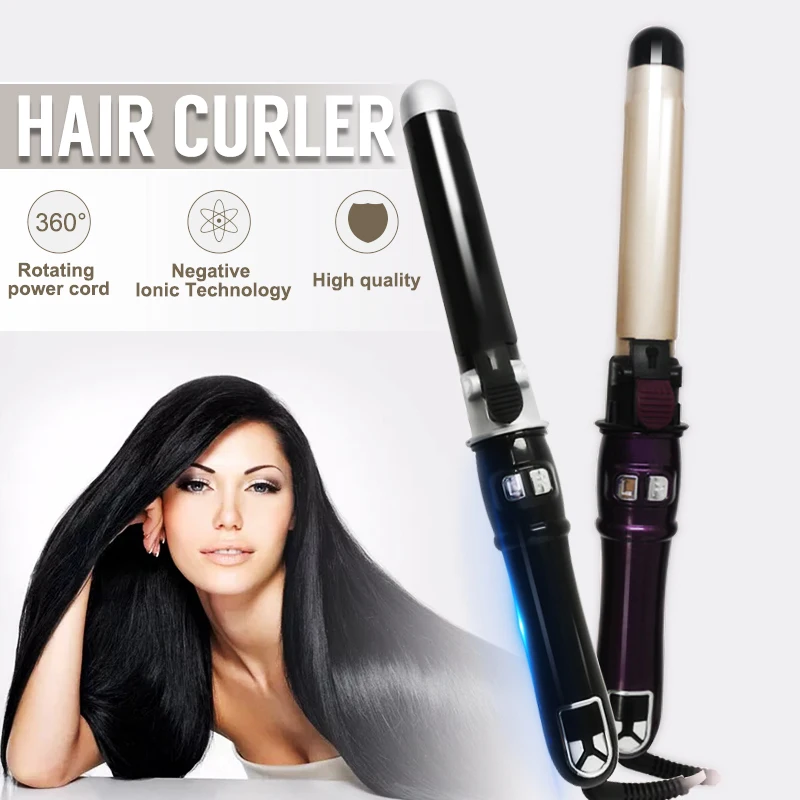 

25mm Professional Hair Curler Electric Auto Curling Iron Digital Curling Hair Tools Curling Wand Ceramic Styling Tools LCD Magic