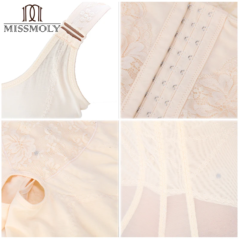 Miss Moly Full Body Shaper Invisible Butt Lifter Corset Push Up Recovery Shapewear Modeling Belt Women Tummy Control Underwear