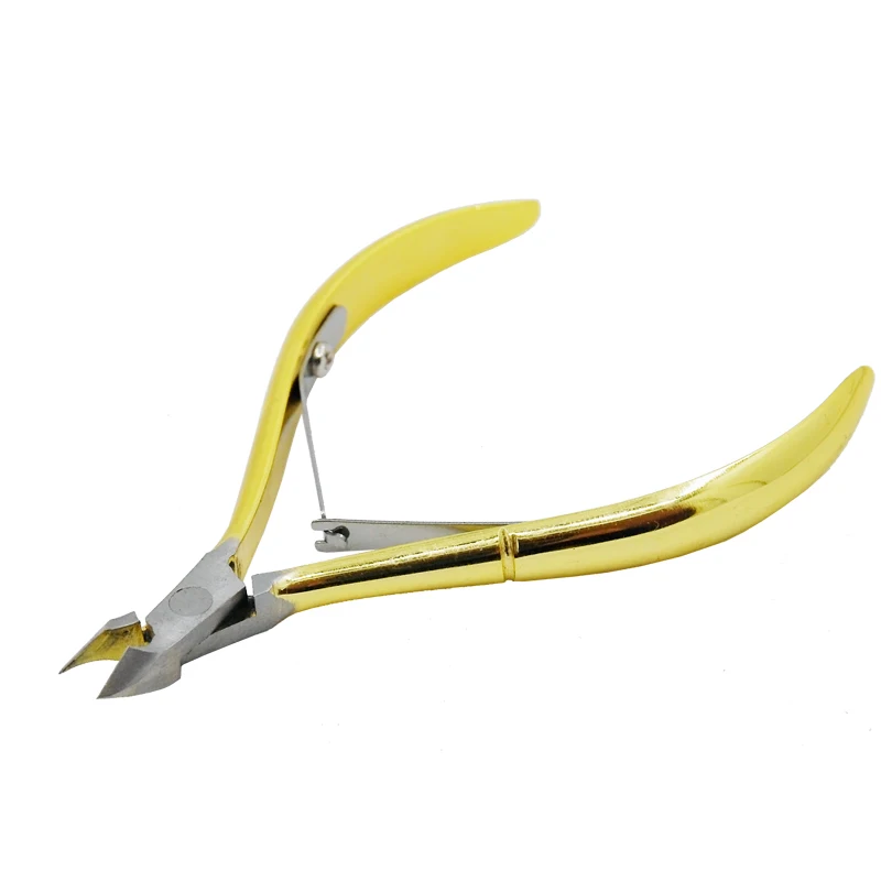 

NEW gold Cuticle Scissor Nipper Cutter Manicure Tool Nail Clipper