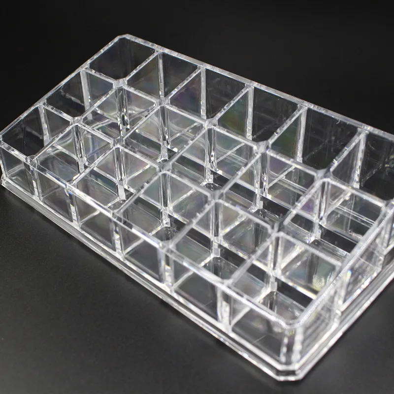 18 Grid Acrylic Cosmetics Box Lipstick Organizer Brush Holder Makeup Storage Nail Polish Corganizer BoxFor Cosmetics (3)