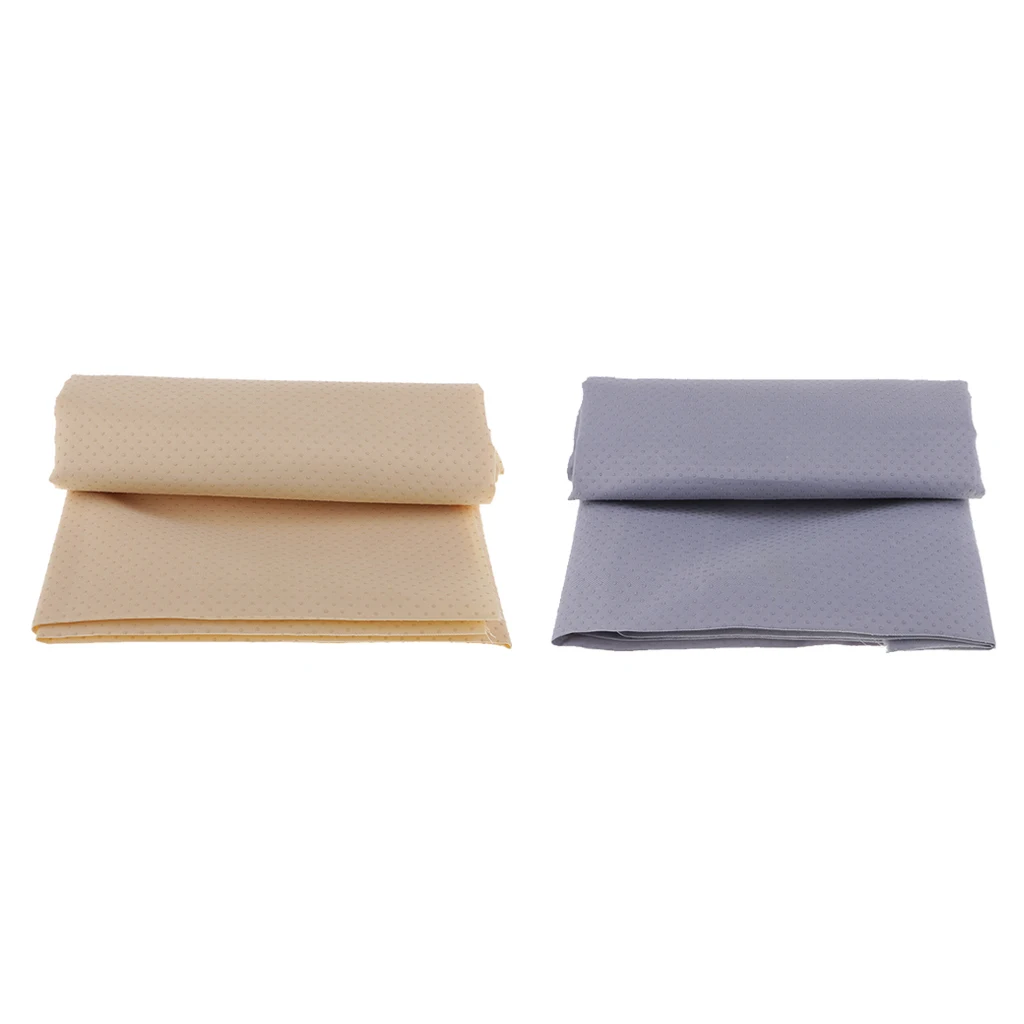 2Pcs Anti Slip Solid Fabric DIY Apparel Sewing With Silica Gel By Meter For Sewing Carpet Slipper Sofa Cushion 59 inch Width