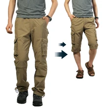 Тактические Брюки карго мужские военные брюки SWAT быстросохнущие многие спортивные брюки с карманами Летние повседневные свободные тонкие съемные брюки