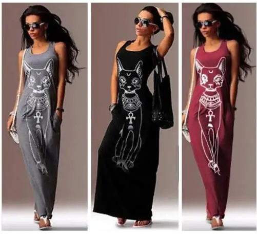 2018 Summer Autumn Long Dress Floral Print  Beach Dress Tunic Maxi Dress Women Evening Party Dress Sundress 