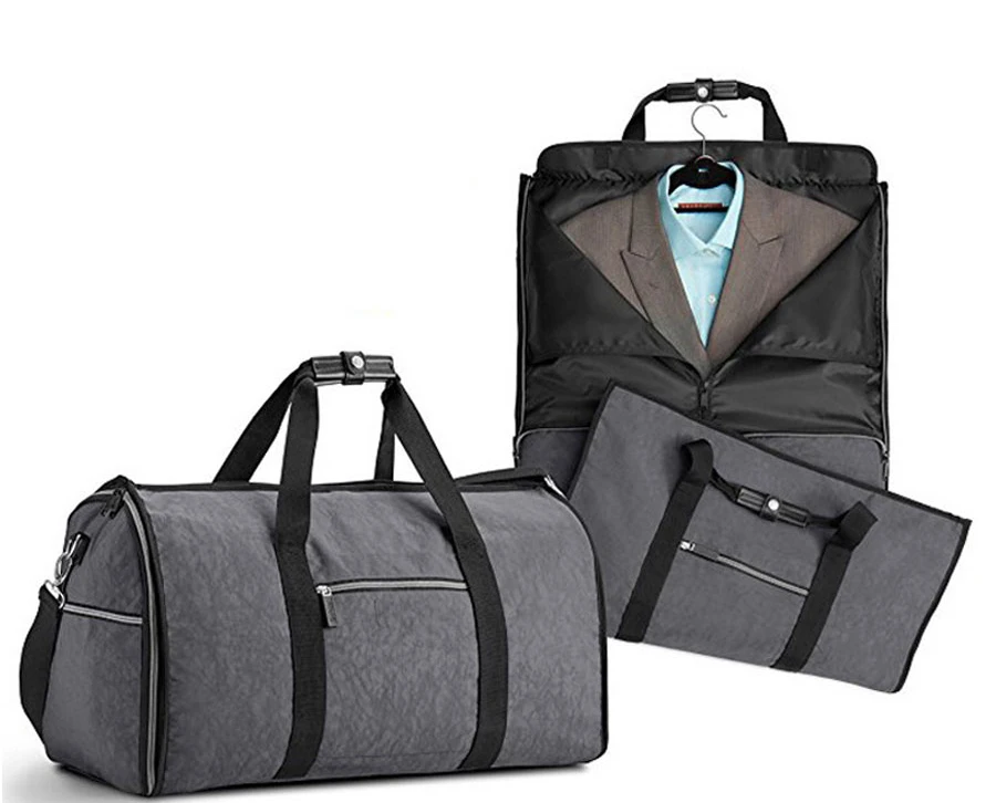 Us 29 47 35 Off Travel Bags Hand Luggage Men Bag For Suit 2 In 1 Busines Duffle Garment Traveling Trip Organizer Shoulder Handbag
