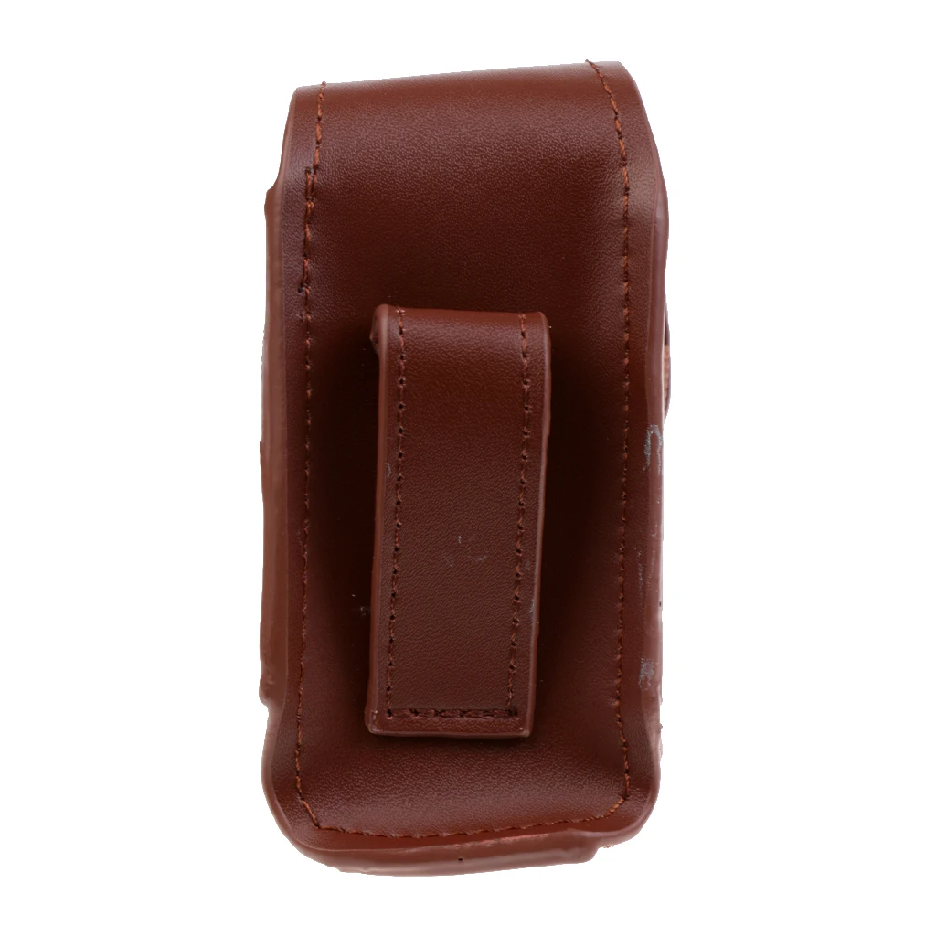 Mini Portable Leather Clip On Golf Ball Holder Pouch Tees Storage Bag