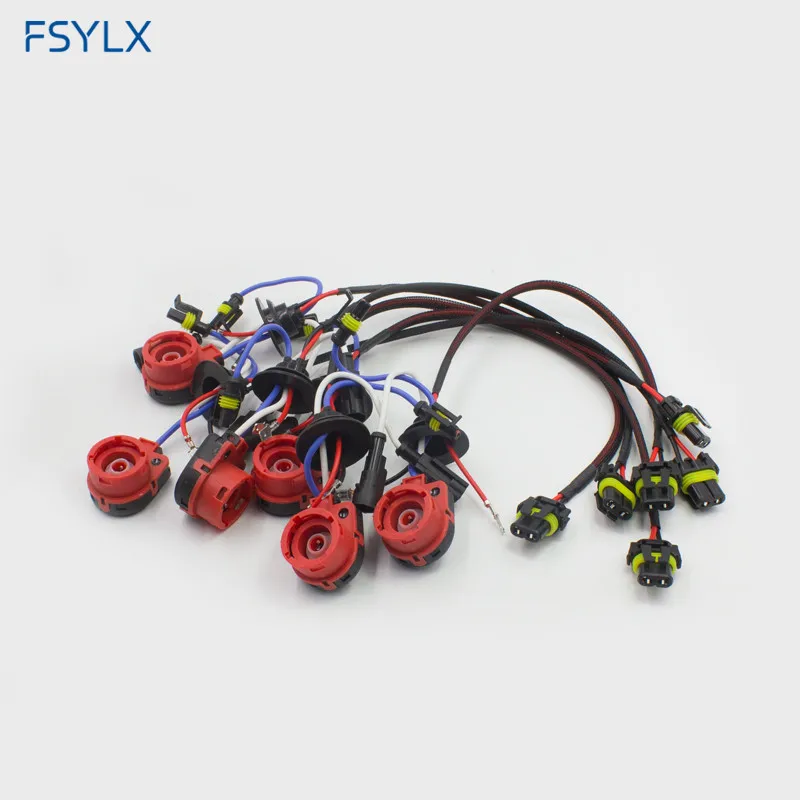 FSYLX автомобильный D2 D2C D2S D2R розетка усилителя разъем силовой кабель HID балластная