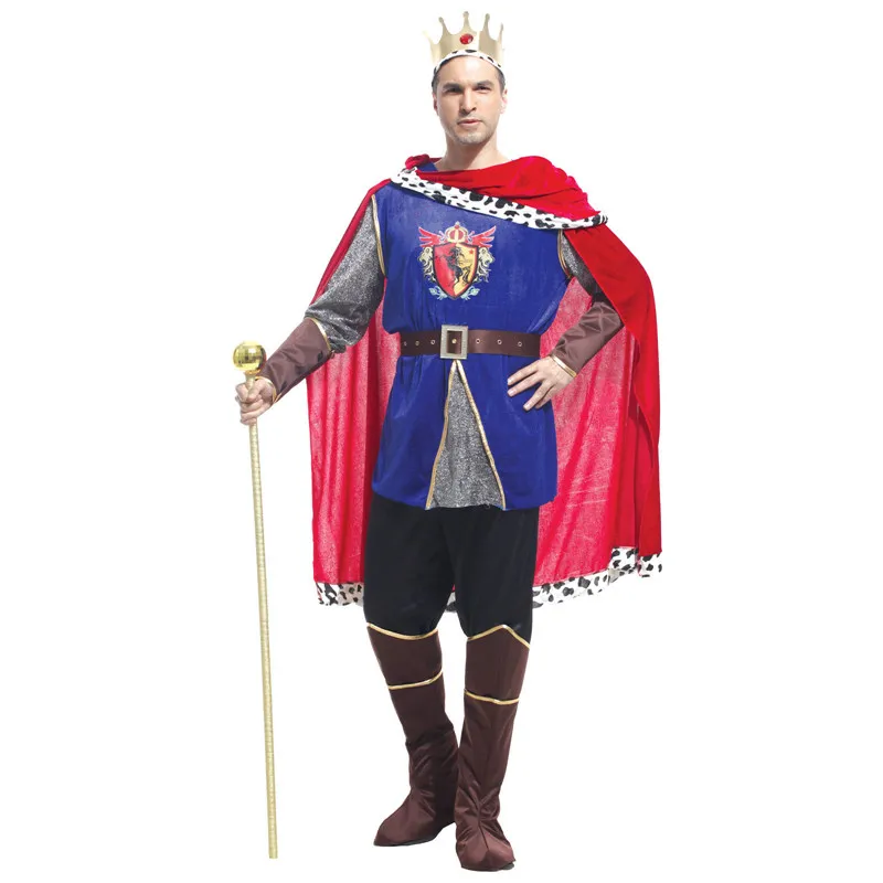 

VASHEJIANG Medieval Costume King Cosplay Costumes Prince Cosplay Halloween Carnival Costume for Men Fancy Party Dress