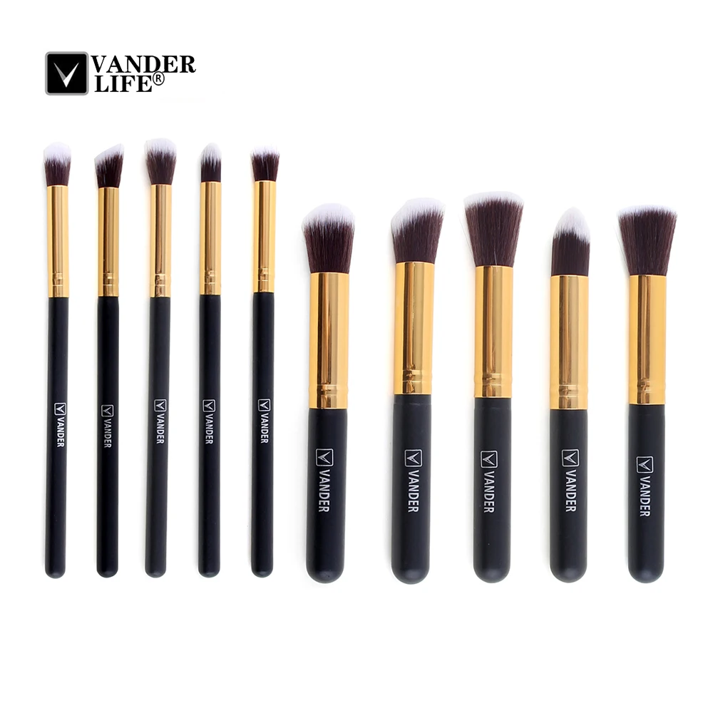 Beauty Essentials 10Pcs Makeup Brushes Soft Cosmetic Make up Brush Set