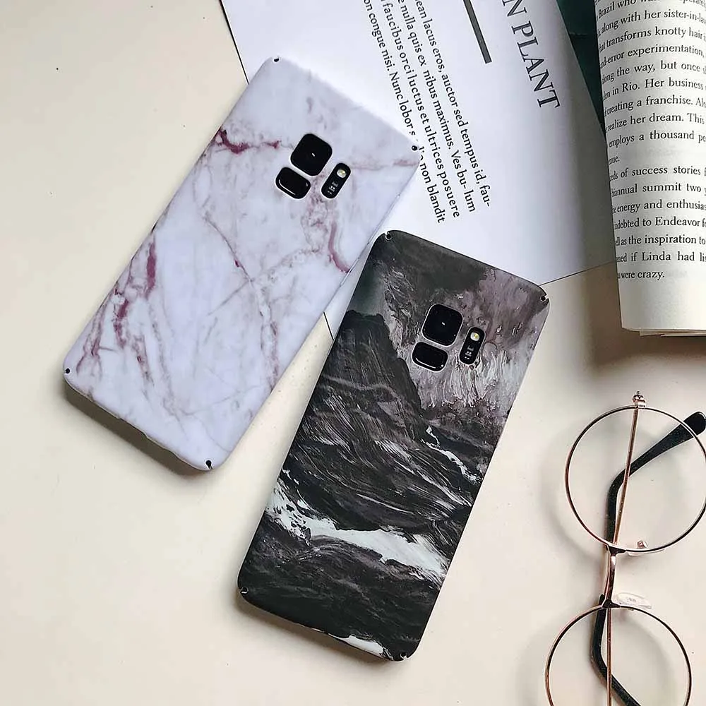 

NORTHFIRE Marble Phone Case For Samsung Galaxy S7 S7 edge S8 S9 Plus Luxury Hard Case For Samsung Note 8 9 Cover Funda Coque