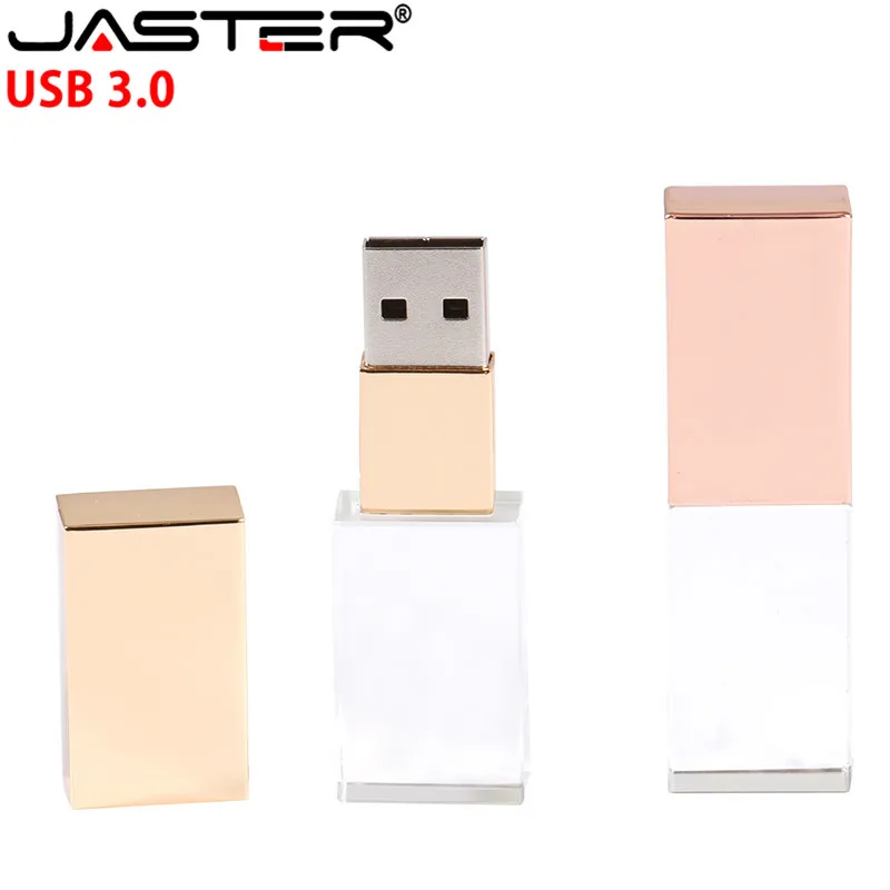 JASTER USB 3,0 модный Кристальный стиль USB флеш-накопитель USB 4GB 16GB 32GB 64GB Подарочный флеш-накопитель cle usb(более 10 шт бесплатный логотип