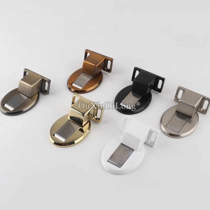 

High Quality Strong Magnetic Door Stops Powerful Invisible Floor-mounted Door Holder Catch Rubber Door Stopper Stops No Drilling