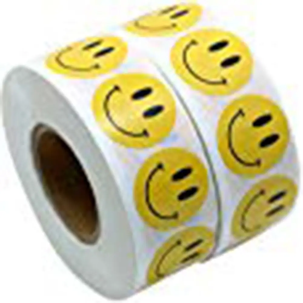 Yellow Smiley Happy Sticker 2\
