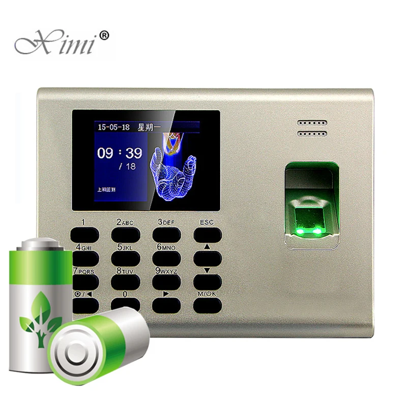 

ZK K40 TCP/IP USB Biometric Fingerprint Time Attendance With Built In Back Up Battery Fingerprint Time Clock Time Recorder