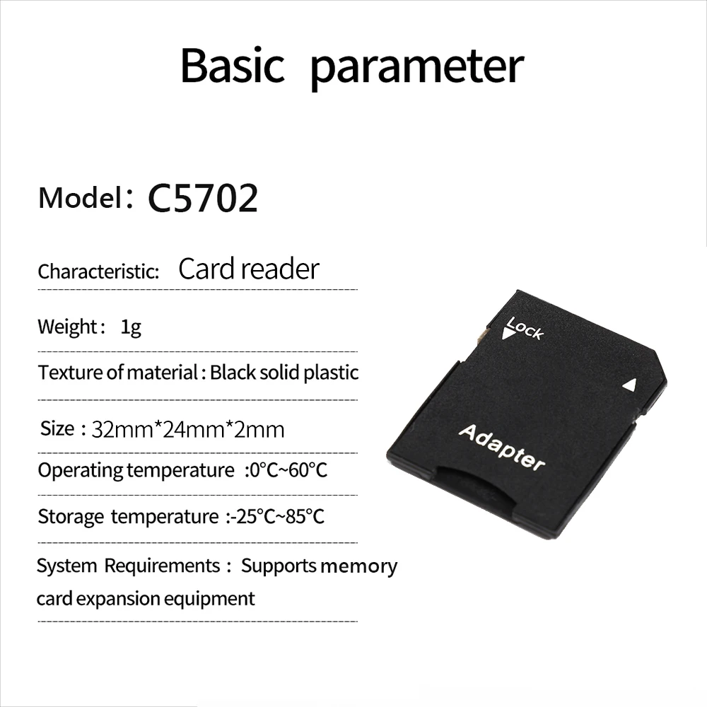TF карта на SD карта памяти адаптер конвертер кард-ридер для адаптера TF карта крышка